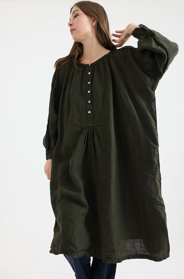 reformation brown linen dress Reformation Brown Kerrigan Linen Dress US4 UK 8 main image 1